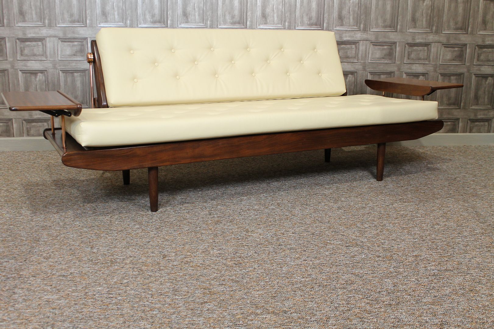 VINTAGE TEAK RETRO DANISH SOFA BED GREAVES & THOMAS eBay