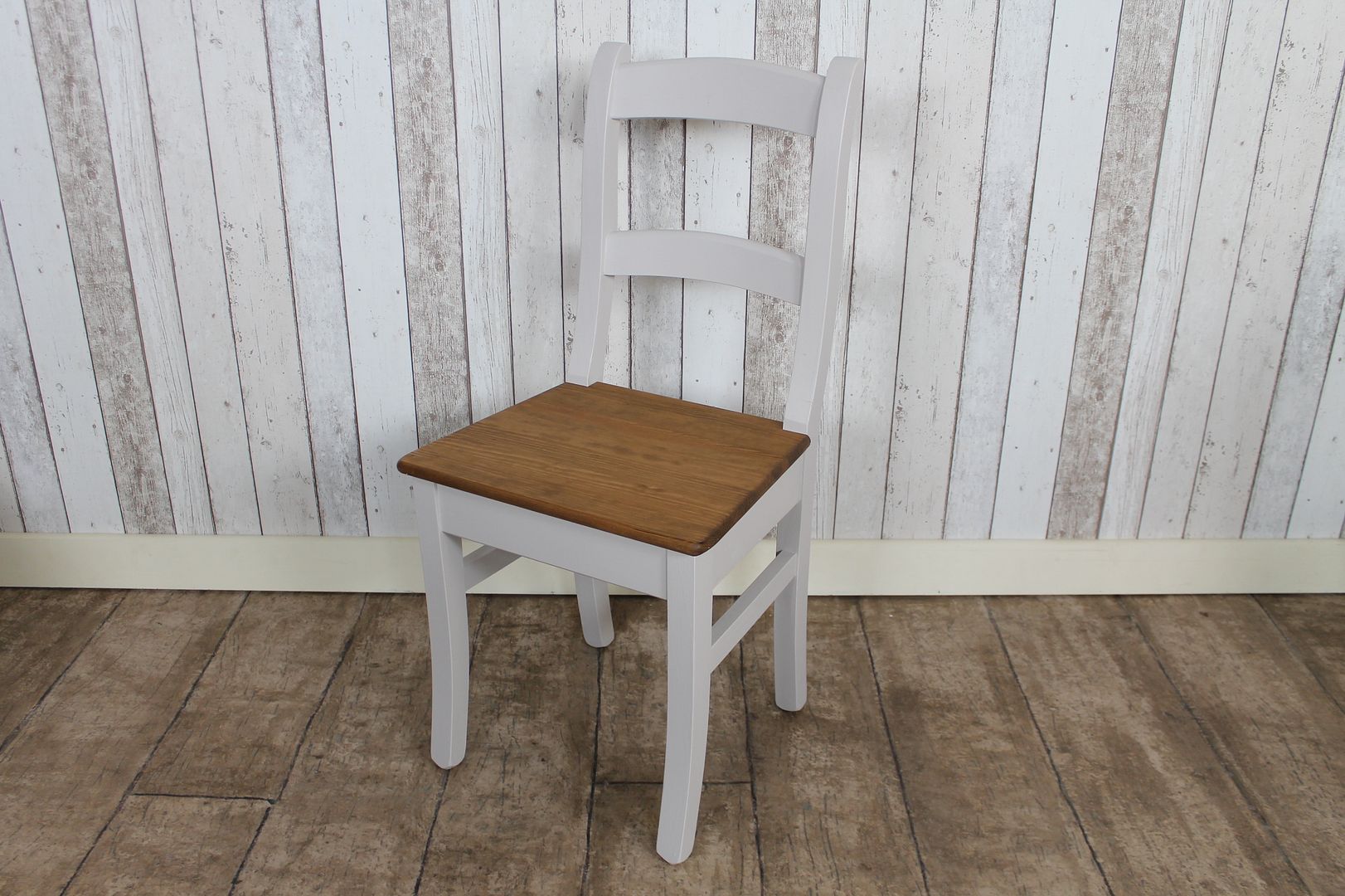 PAINTED PINE CHAPEL CHAIR SHABBY CHIC PINE KITCHEN DINING CHAIR FARROW