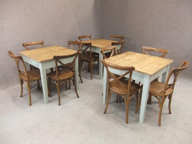 SET OF 5 RUSTIC PINE RESTAURANT CAFE TABLES PUB TABLES eBay
