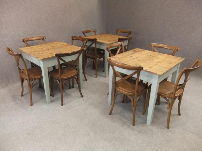 SET OF 5 RUSTIC PINE RESTAURANT CAFE TABLES PUB TABLES eBay