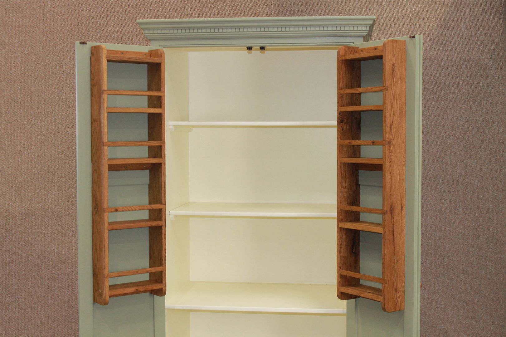 KITCHEN LARDER CUPBOARD STORAGE CUPBOARD PAINTED IN FARROW & BALL THE