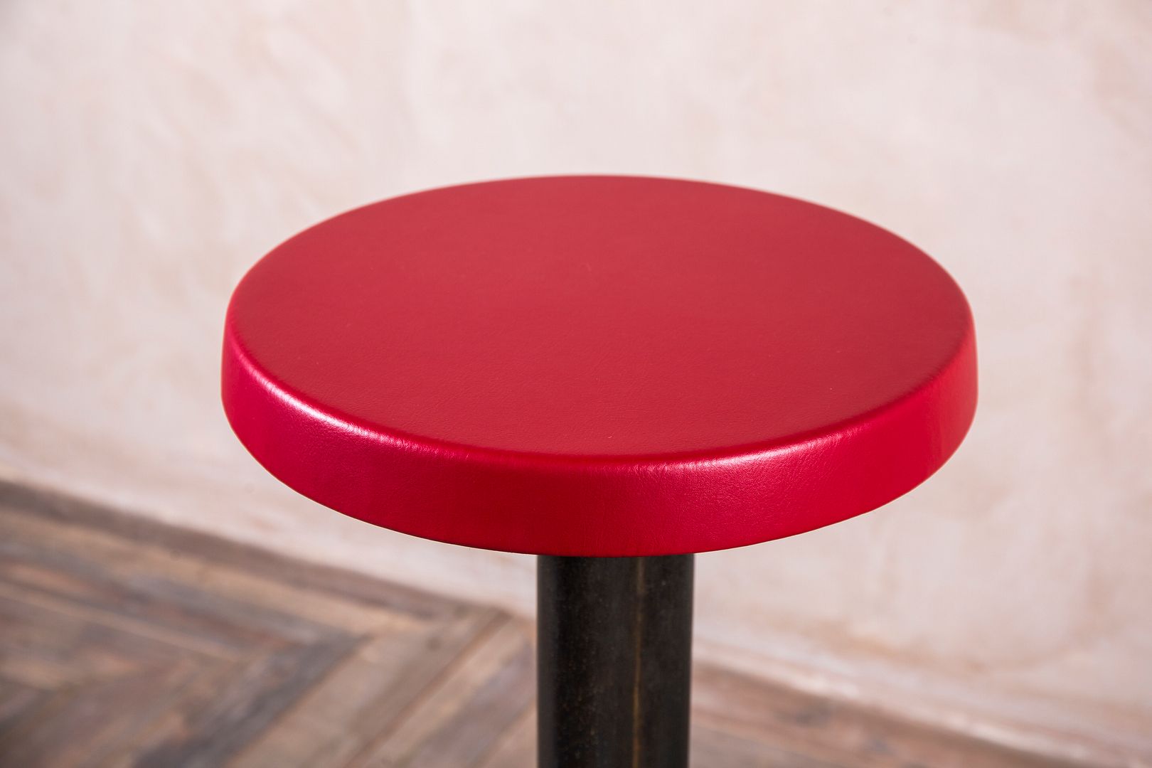 RECLAIMED INDUSTRIAL BAR STOOLS BRIGHTLY COLOURED UPHOLSTERED VINTAGE