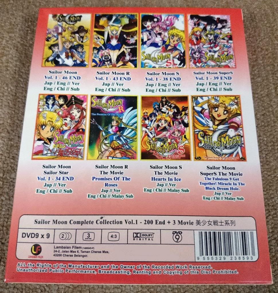 sailor moon complete collection dvd