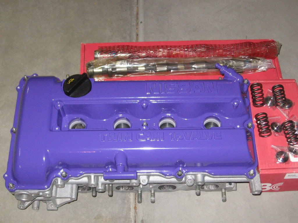 AZ fs sr20det cylinder head, cams, valve springs, and retainers