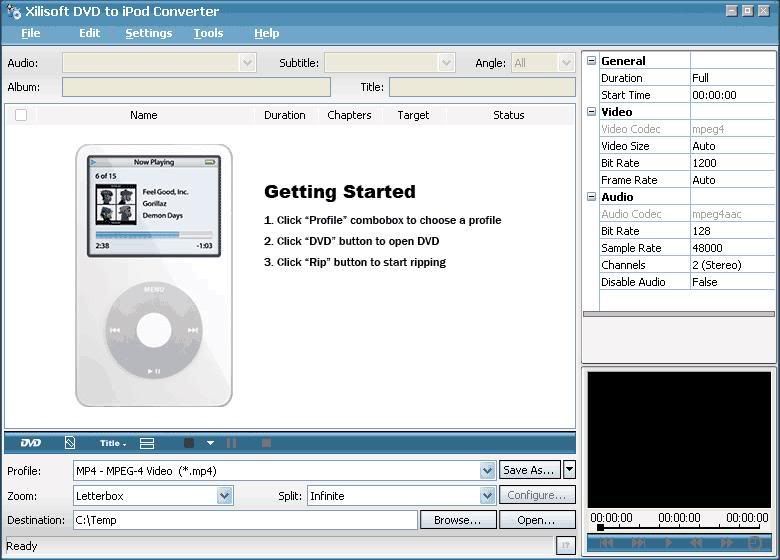 Xilisoft DVD to iPod Converter - Pasa tus DVD a tu IPOD en solo un paso