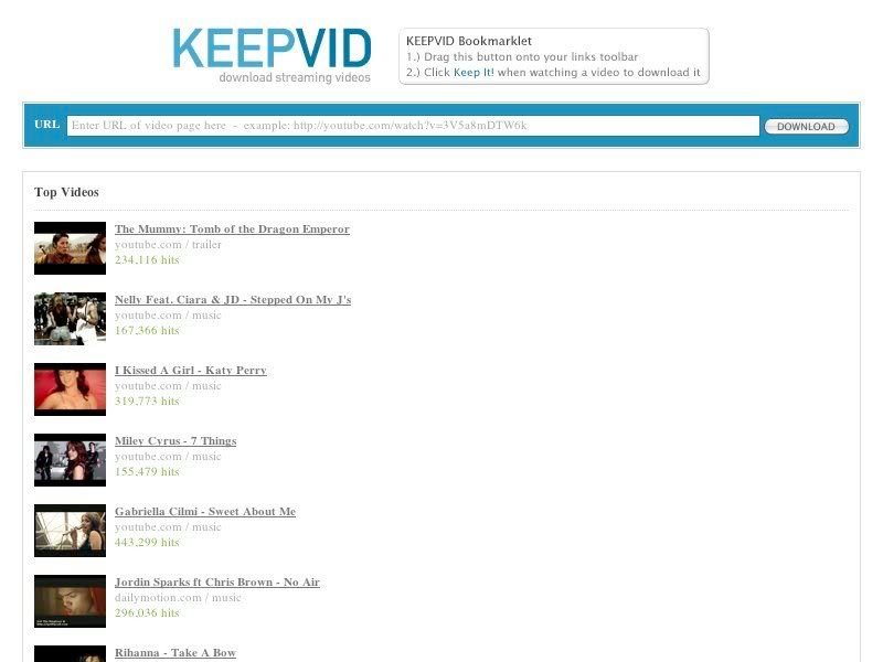 KeepVid = Descarga y Guarda cualquier video de Youtube