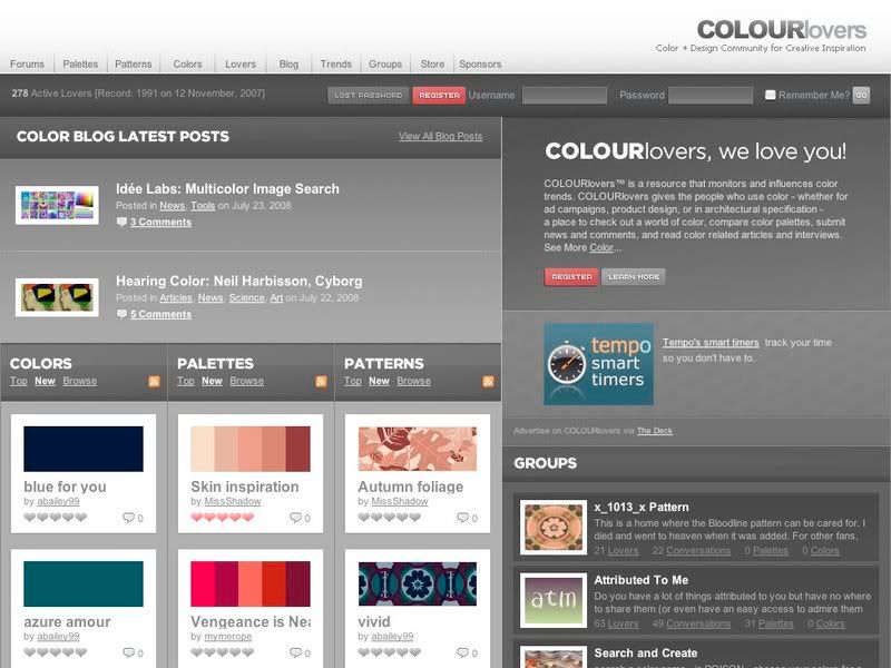 ColourLovers - Para los amantes del color