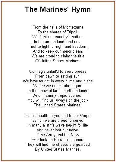 Marines Hymn Image