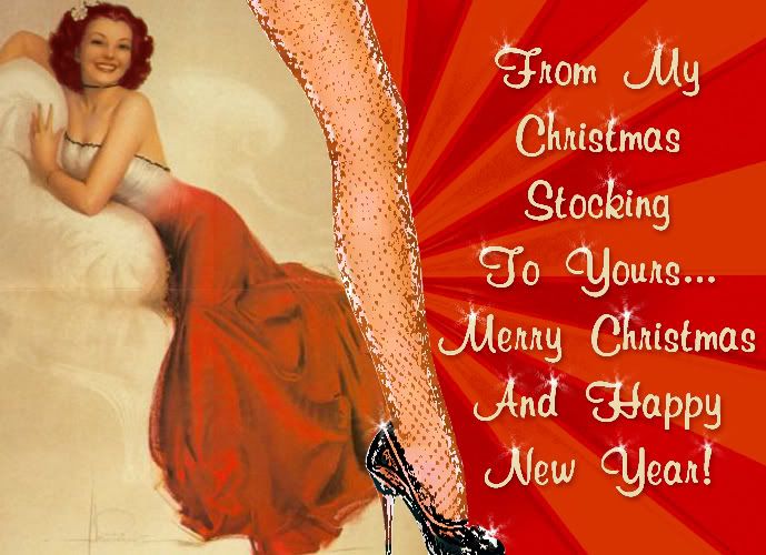 Pin-up Christmas Stocking Pictures, Images and Photos