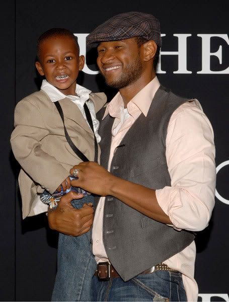 usher and his son Pictures, Images and Photos