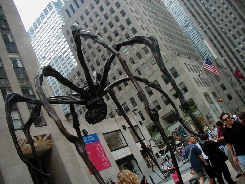 Spiders in Rockefeller Center