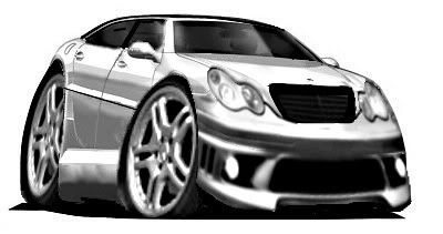 Cartoon cars mercedes bens #6