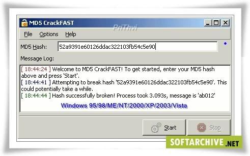 md5 crackfast
