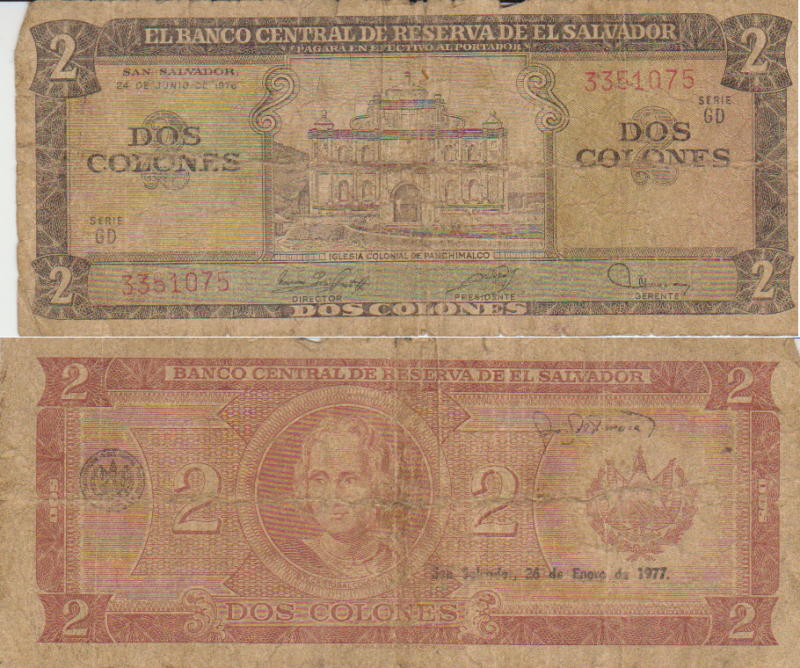 Como se extraña al Colon salvadoreño, mi coleccion + yapa Como se extraña al Colon salvadoreño, mi coleccion + yapa