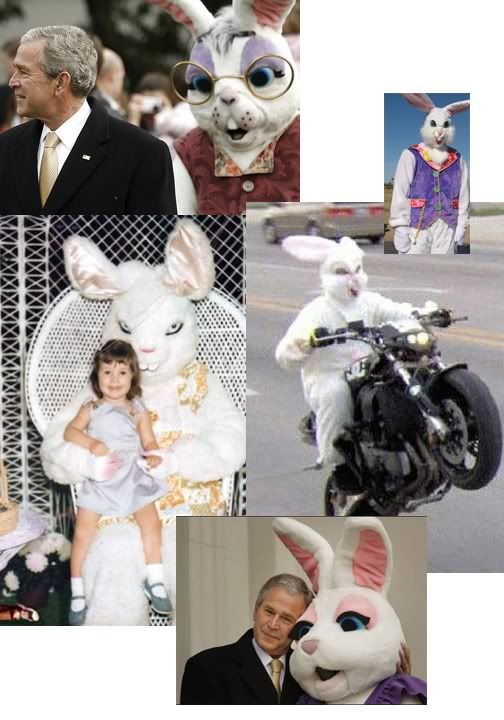 scary easter bunny costume