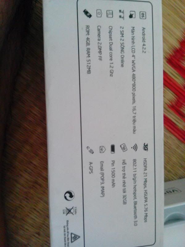 Bán Smartphone Viettel V8505= 1480k, V8506= 1980k  4.5Inch, Dual Core, Wifi,3G BH12T - 5