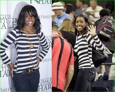 Kelly Rowland rocks the same top TWICE