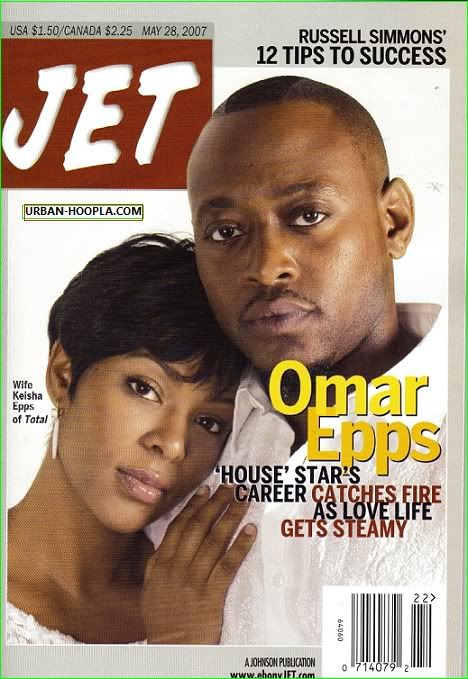 OMAR EPPS AND KEISHA SPIVEY ON THE COVER OF JET MAGAZINE