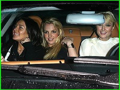 Lindsay Lohan, Paris Hilton and Britney Spears