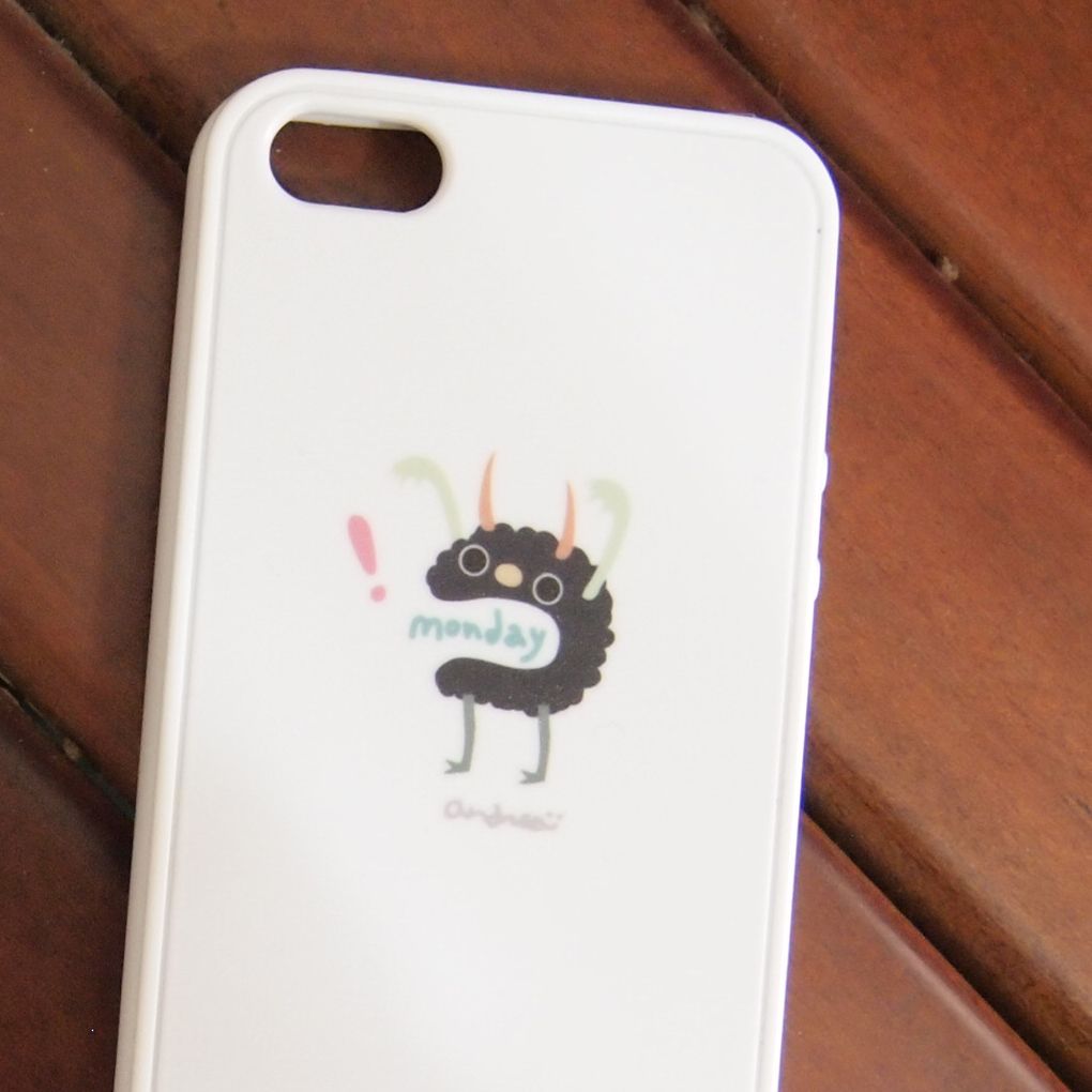 ☁monday blue / iphone5 phone shell - Phone Cases - Plastic White