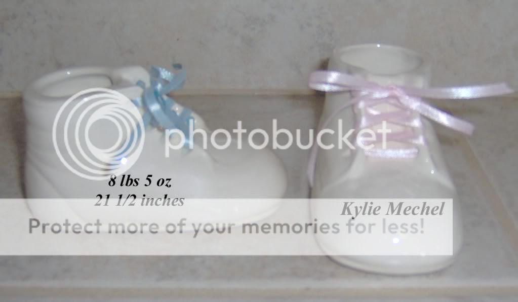 Personalized Ceramic Baby Shoe Bootie Keepsake Gift  