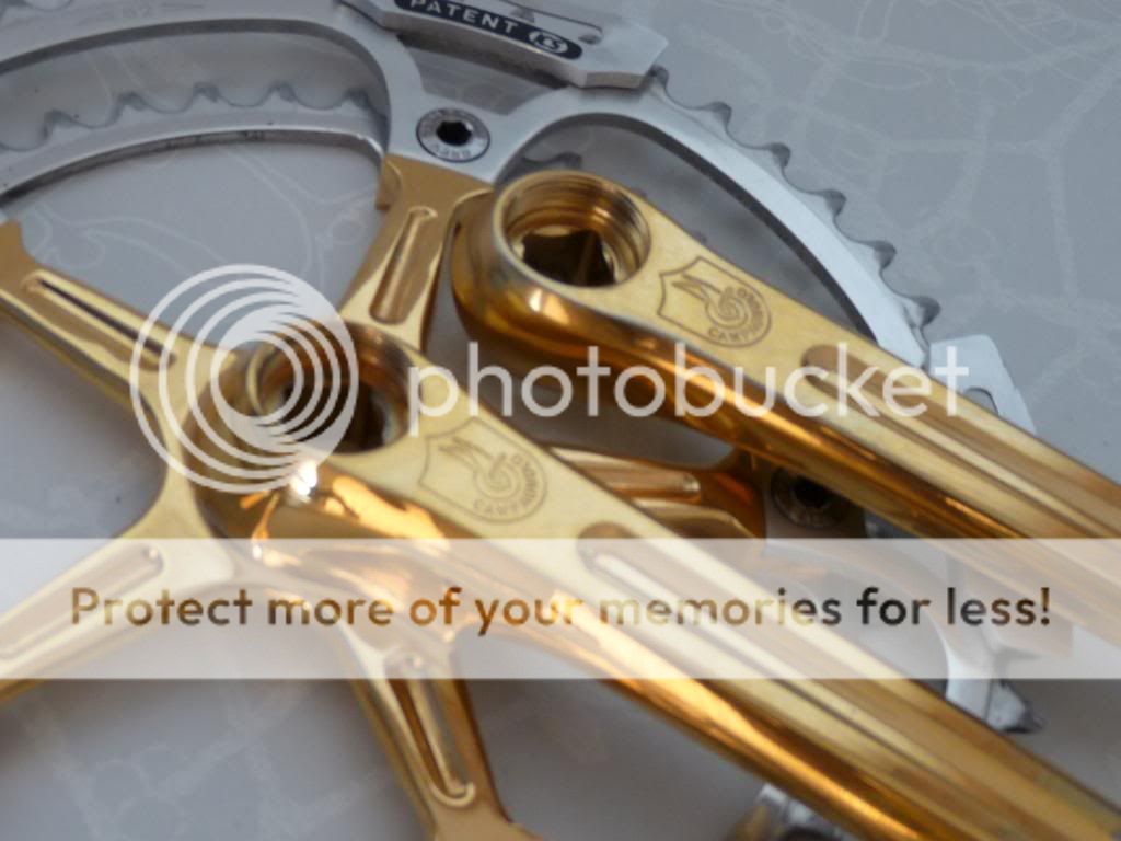 ICS Campagnolo 18k Gold plated crank set * 170mm  