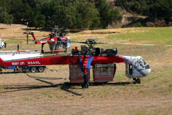 CH-54 Skycrane crash Photo's - AvCom