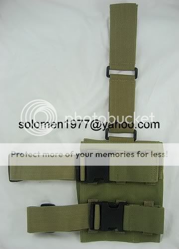 New MP5 Drop Leg Triple Mag Pouch Coyote Brown  Airsoft  