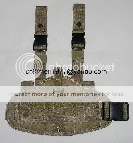 New Molle Versatile Thigh Holster Coyote Brown  Airsoft  
