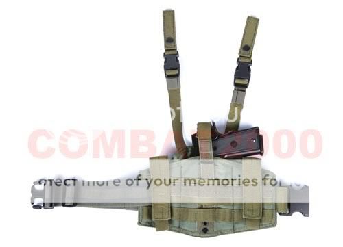 New Molle Versatile Thigh Holster ACU Digital  Airsoft  