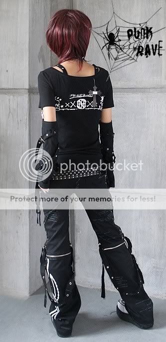 New Unisex Visual Punk ROCK Cosplay Pants Trousers S  