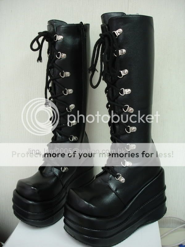 Japan Lolita Shoes Lolita Gothic Punk Boots Euro 37 B