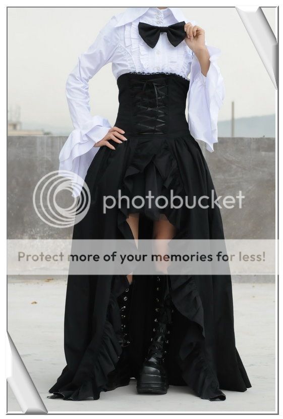 Visual Punk Gothic NANA Long Skirt+underskirt S046 L  